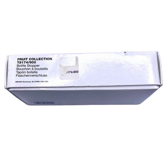 Mikasa Bottle Stopper Lead Crystal Grape Cluster Fruit Collection NEW Gift - Picture 7 of 8